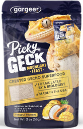 Gargeer Picky Geck Moonlight Feast bowl with vibrant fruit blend fueling nighttime activity.