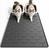 Garoopion cat litter mat 40x28 inches traps litter and protects floors