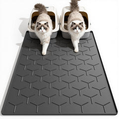 Garoopion cat litter mat 40x28 inches traps litter and protects floors