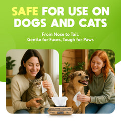 G.A.S cat butt wipes designed for safe full-body use on felines.