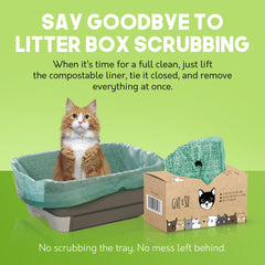 G.A.S liner enables full cleanup with one lift and drawstring seal.