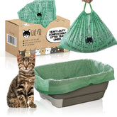 G.A.S home compostable cat litter liner 36x19 fits jumbo boxes for easy changes.
