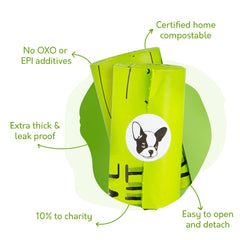 G.A.S leakproof odor-control bags on outdoor walk.
