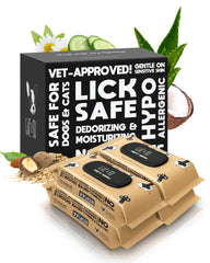 G.A.S lick-safe daily pet wipes in a 400-pack for convenient care.