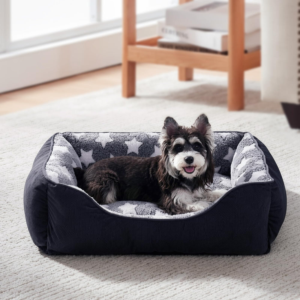GASUR small dog bed in rectangle shape for cozy naps.