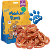 gazeupon dog treats chicken jerky rings pack shot for active dogs with protein