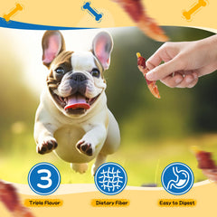 GazeUpon rawhide-free label close-up highlights safer chewing option.