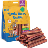 GazeUpon soft-dog-jerky-triple-flavored blocks for training rewards.