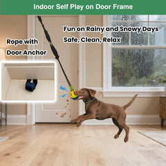 GDuolaPaws cotton rope knot head engages teeth during playful tugging