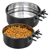 GearRoot dog crate water bowl no-spill 2-pack keeps kennel clean and hydrated.