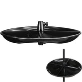 Geelin seed catcher tray with 21-inch diameter for spill-free backyard feeding.