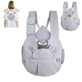 Geelraqaly front carry pet backpack grey overview for easy daily outings.