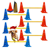 GeerDuo dog agility hurdle cone set packaged for quick setup.