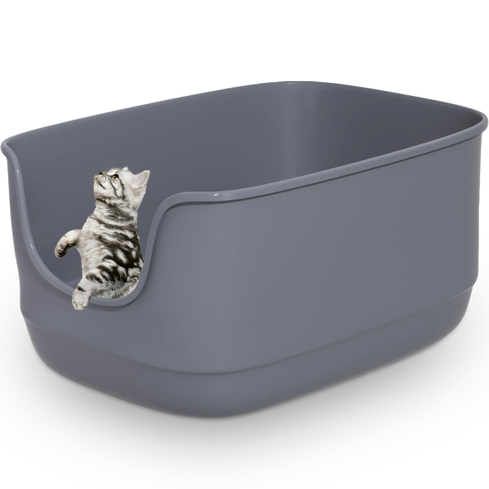 Gefryco open-top litter box for easy viewing and quick cleaning.