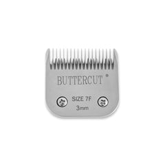 Geib Buttercut #10 blade close-up for short-coat trimming precision