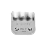 Geib Buttercut Size 4F blade close-up for precise trimming.