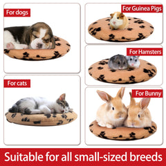 Gelbesty fleece cover with paw design adds cozy comfort.