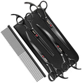 GEMEK 7in up-curve scissor for precise trimming around eyes and face