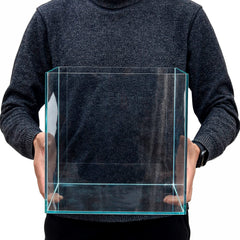 Generic 7Gal aquarium low-iron glass for neutral light transmission.