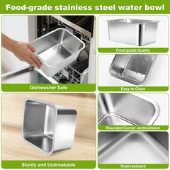 Generic adjustable height dog water bowl stand at 14 inches for big breeds