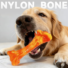 Generic beef-scented bone chew toy to keep dogs engaged