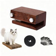 Generic Cardboard Cutter for Cat Scratcher with wooden handle enabling ergonomic, precise cuts.