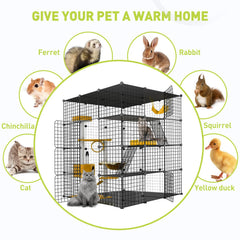 Generic Cat Cage with six entry doors for flexible access.