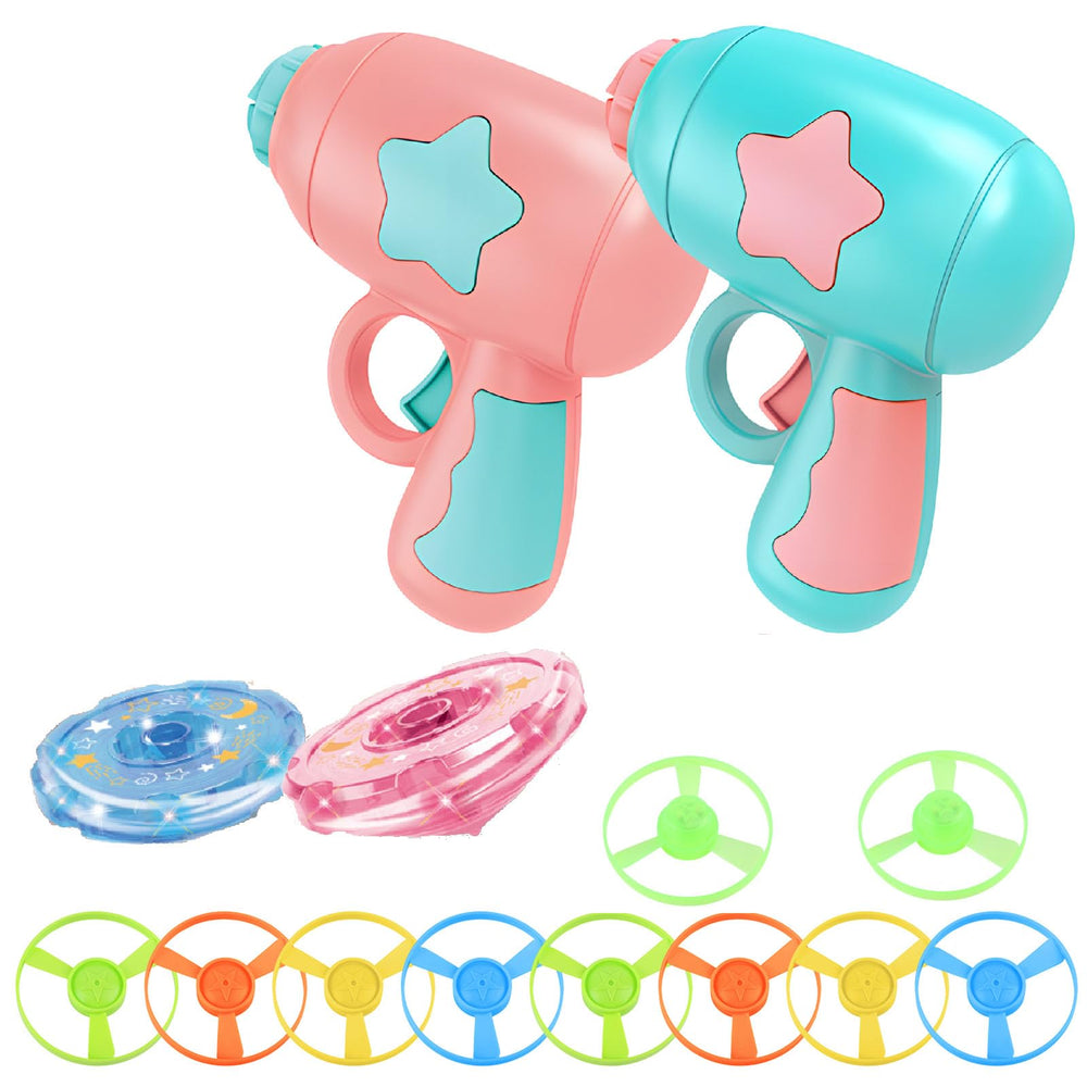 Generic cat fetch disc launcher pink in action for interactive play and exercise.