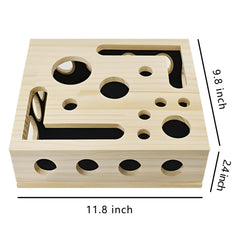 Generic Cat Nail File Enrichment Ball in box; gentle nail care during play.