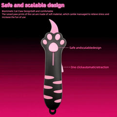 Generic Cat Paw Box Cutter in retract state highlights safe one-click retraction