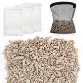 Generic crushed coral media for freshwater aquarium improves water clarity and pH balance.