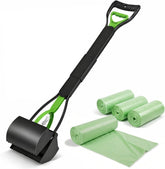 Generic dog pooper scooper with a 32-inch handle for effortless standing cleanup.