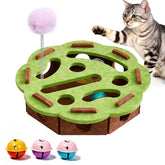 Generic interactive cat puzzle toy maze for indoor play and mental stimulation.