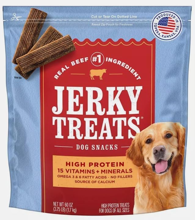 Generic Jerky Treats American Beef dog jerky 60 oz for tasty training rewards