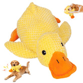 Generic Mellow Dog Calming Duck toy, bright yellow, quacking sound for indoor dogs.