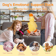Generic Mellow Dog Calming Duck toy, yellow focus, promotes interactive play and bonding.