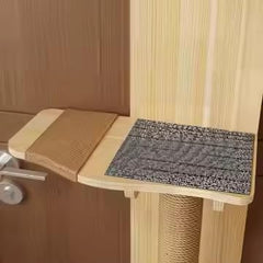 Generic M/P door-hanging cat tree soft plush pad for warm, comfortable naps.
