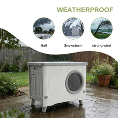 Generic Outdoor Cat House insulated heavy-duty plastic interior keeps feral cats comfortable year-round.