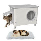 Generic Outdoor Cat House with escape door offering weatherproof shelter for outdoor cats.