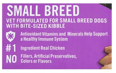 Pur Balence Pro+ small-breed kibble poured into a dish