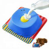 Generic slow-feeder bowl with embedded ball for controlled licking and hydration.