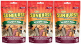 Generic Sunburst Veggie Stix display a crunchy texture ideal for small pet rewards and enrichment.