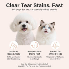 Generic Tear Stain Remover Balm packaging highlights simple, at-home grooming