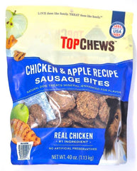 Generic Top Chews Chicken Apple Dog Treats pack on display, tasty natural treat for dogs.