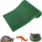 Generic Turtle Basking Platform with grass turf enhances aquarium aesthetics.