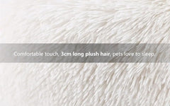 Generic White Faux Fur Round Bed bottom dustproof design helps prevent slips.