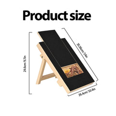 Generic wooden nail filing board offers durable grooming tool for all breeds.