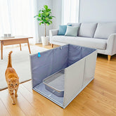 Gesomepurrz Extra Large Litter Box Enclosure Open Top for privacy and easy access.