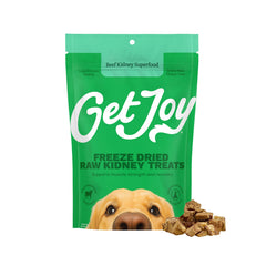 Get Joy freeze-dried beef kidney treats in a 4oz bag ready for rewards.