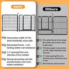 Getlay tall garden fence galvanized texture emphasizes rust resistance.